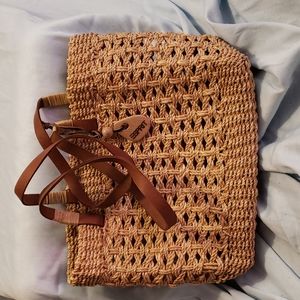 Esprit Wicker Shoulder Bag